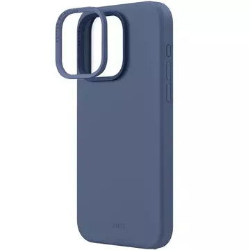 UNIQ Lino Hue Hülle für iPhone 15 Pro Max 6,7" Magclick Charging Marineblau/Marineblau