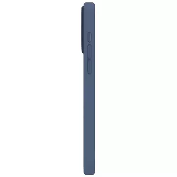 UNIQ Lino Hue Hülle für iPhone 15 Pro Max 6,7" Magclick Charging Marineblau/Marineblau