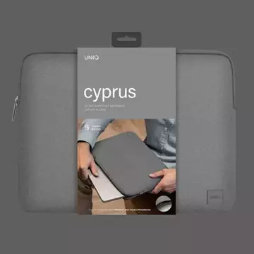 UNIQ torba Cyprus Laptop Sleeve 16" szary/marl grey Wasserabweisendes Neopren