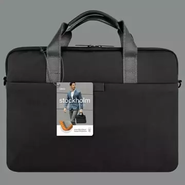 UNIQ torba Stockholm Laptop-Hülle 16" Czarny/Mitternachtsschwarz