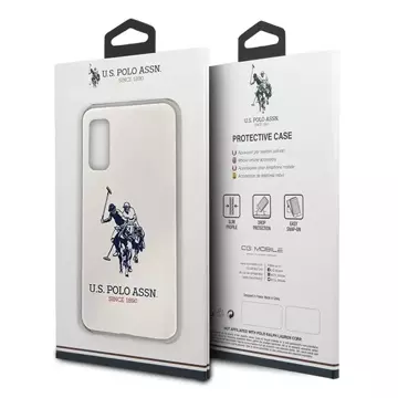 US Polo Silicone Collection Handyhülle für Samsung Galaxy S20 weiß/weiß