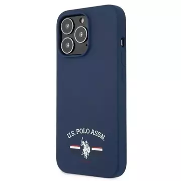 US Polo Silicone Collection iPhone 13 Pro Max 6,7" Handyhülle Marineblau/Marineblau