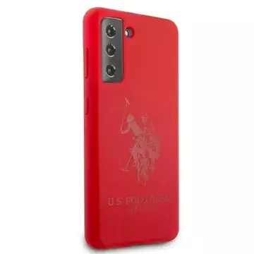 US Polo Silicone On Tone Handyhülle für Samsung Galaxy S21 rot/rot