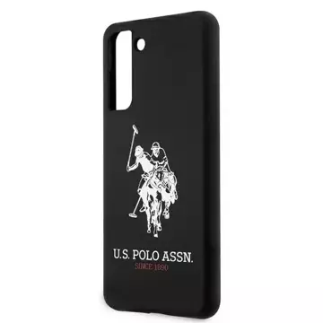 US Polo Silikon Logo Handyhülle für Samsung Galaxy S21 schwarz/schwarz