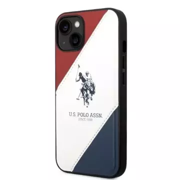 US Polo Tricolor Embossed iPhone 14 Plus 6.7" Handyhülle weiß/weiß