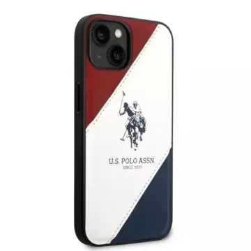 US Polo Tricolor Embossed iPhone 14 Plus 6.7" Handyhülle weiß/weiß