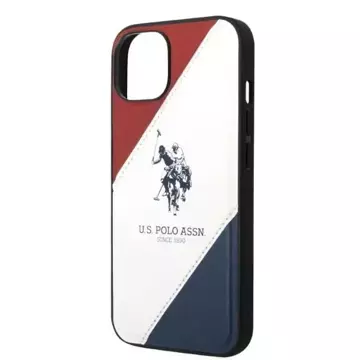 US Polo Tricolor Embossed iPhone 14 Plus 6.7" Handyhülle weiß/weiß