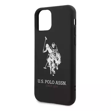 US Polo USHCN65SLHRBK Handyhülle für Apple iPhone 11 Pro Max schwarz/schwarz Silicone Collection