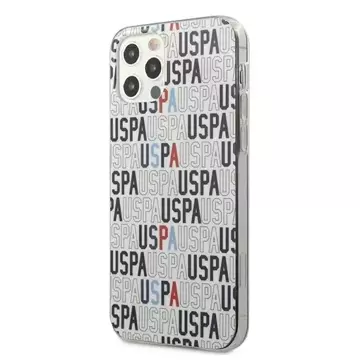 US Polo USHCP12LPCUSPA6 Handyhülle für Apple iPhone 12 Pro Max weiß/weiß Logo Mania Collection