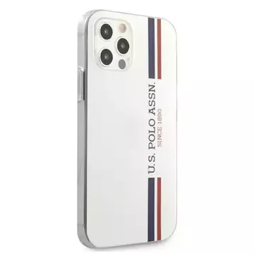 US Polo USHCP12LPCUSSWH Handyhülle für Apple iPhone 12 Pro Max weiß/weiß Tricolor Collection