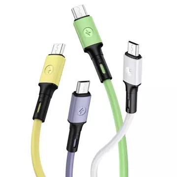 USAMS Kabel U52 microUSB 2A Schnellladung 1m grün