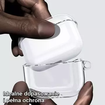 USAMS Kopfhörer-Schutzhülle für Apple AirPods 3 transparent schwarz/transparent schwarz BH740AP02 (US-BH740)