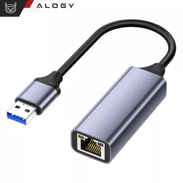 USB-zu-Ethernet-Adapter Alogy LAN RJ45 GIGABIT 1000 MBPS Netzwerkkarte Schwarz