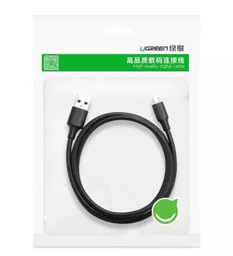 Ugreen Kabel USB - Micro USB 2.4 A 480 Mbps 1.5 m schwarz (US289 60137)