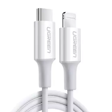 Ugreen Kabel USB Typ C - Lightning MFI 1m 3A 18W weiß (10493)