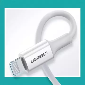 Ugreen Kabel USB Typ C - Lightning MFI 1m 3A 18W weiß (10493)