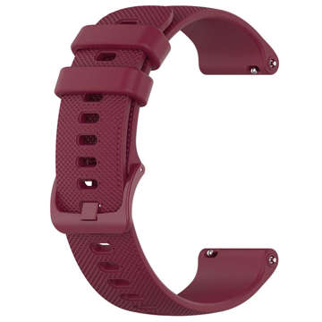 Universal Alogy Strap mit Dornschließe für Smartwatch 18mm bordeaux