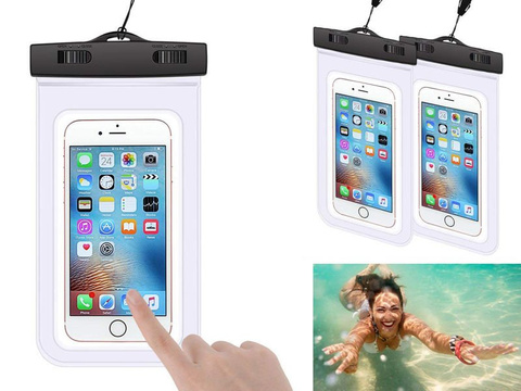 Universelle wasserdichte Hülle für das Telefon Transparent