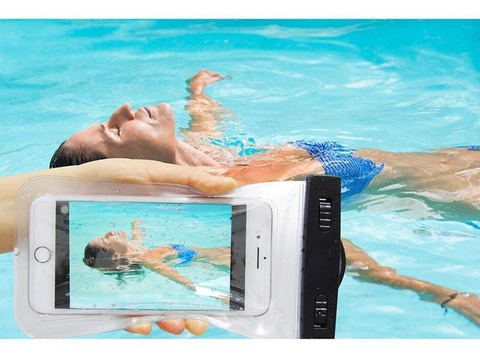 Universelle wasserdichte Hülle für das Telefon Transparent