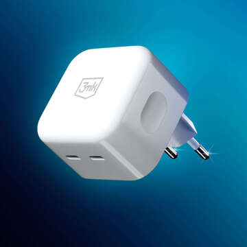 Universelles 90°-Winkelladegerät Zubehör 3mk Hyper Charger PD 35W 2x USB-C Typ C