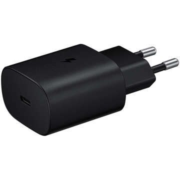 Wandladegerät 3,6 A, 25 W, schnelle Stromversorgung, PD, USB-C, Typ C, einzelnes schwarzes USB-C-Kabel