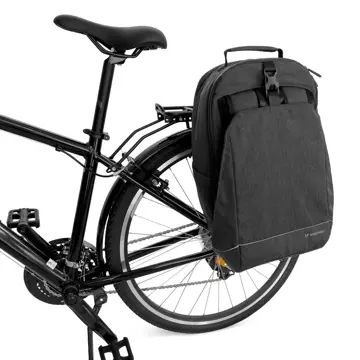 Wozinsky Fahrrad-Kofferraumtasche Fahrradrucksack mit Rahmen 2in1 30l Schwarz (WBB33BK)