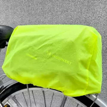 Wozinsky Fahrradträgertasche mit Schultergurt 9l (Regenschutz inklusive) schwarz (WBB22BK)