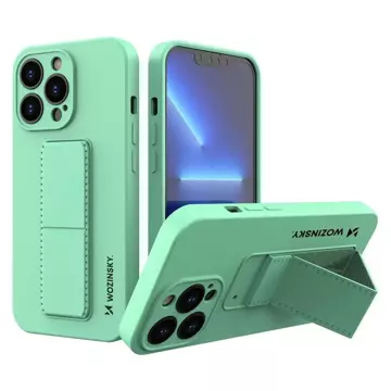 Wozinsky Kickstand Case Silikonhülle mit Ständer für iPhone 13 Pro Max mint