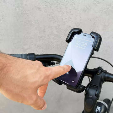 Wozinsky starker Telefonhalter für Fahrrad-, Motorrad-, Rollerlenker schwarz (WBHBK6)