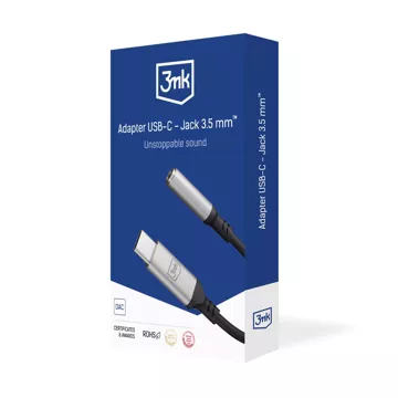 Zubehör - 3mk Adapter USB-C - Klinke 3,5 mm