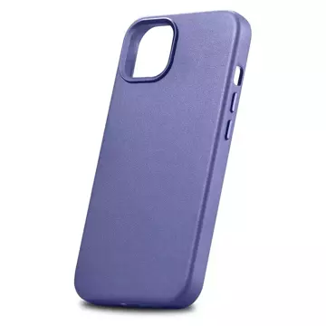 iCarer Case Leder Echtleder Handyhülle für iPhone 14 Plus Helllila (MagSafe-kompatibel)