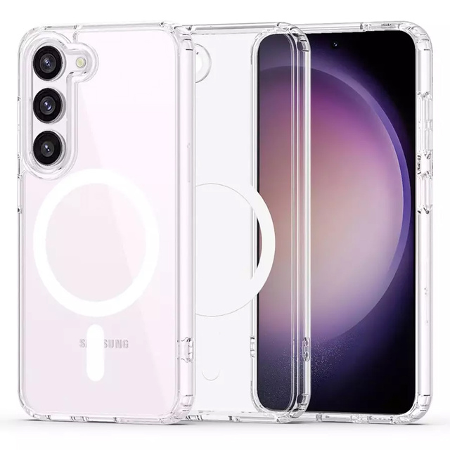 FlexAir Hybrid Protective Phone Case for MagSafe for Samsung Galaxy S23 Clear