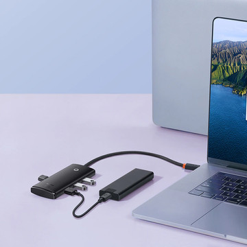 HUB Adapter Baseus Lite Serie Adapter USB-A auf 4x USB-A 25cm