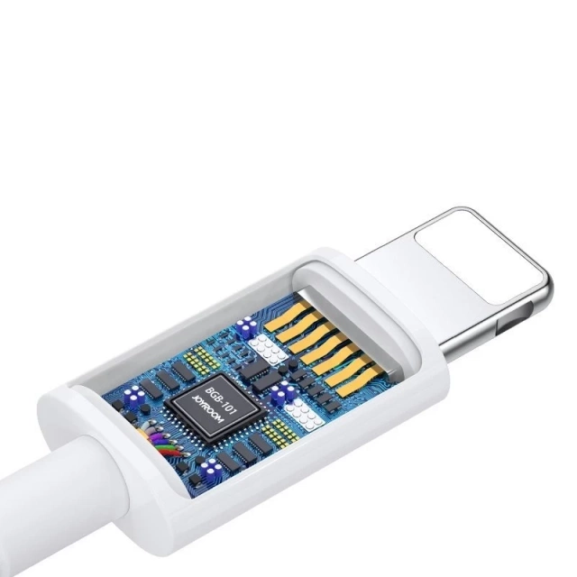 Навушники-вкладиші серії Joyroom Ben серії Lightning з дистанційним керуванням і мікрофоном білі (JR-EP3)