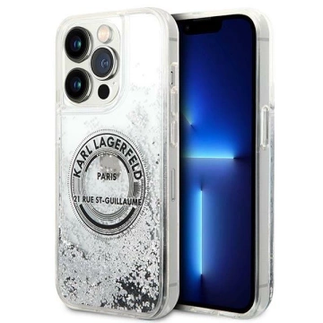 Etui Karl Lagerfeld KLHCP14LLCRSGRS для iPhone 14 Pro 6,1" Hardcase Liquid Glitter RSG