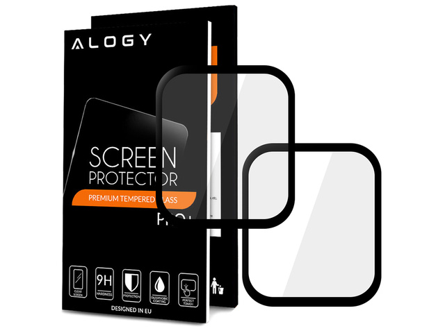 2x Alogy 3D Flexible Glass for Apple Watch 4/5/6/SE 40mm Black