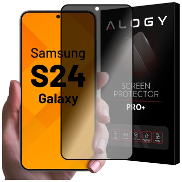 Tvrzené sklo Alogy Privacy Glass pro matný ochranný kryt displeje pro Samsung Galaxy S24
