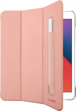 LAUT Huex Folio - protective case with holder for Apple Pencil for iPad 10.2" 7/8/9G (rose)