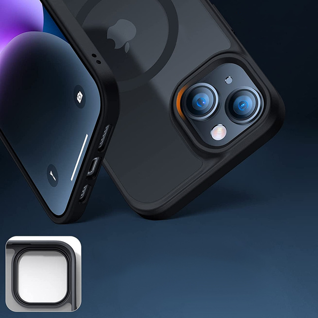 Etui Magmat MagSafe für Apple iPhone 14 Mattschwarz