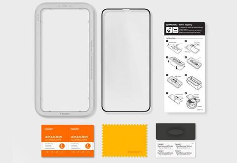 Spigen Align Master Glas.tR FC Glas für Apple iPhone Xr / 11 schwarz