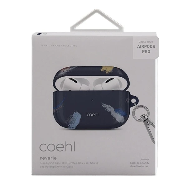 Захисний чохол для навушників UNIQ Coehl Reverie case для Apple AirPods Pro blue/prussian blue