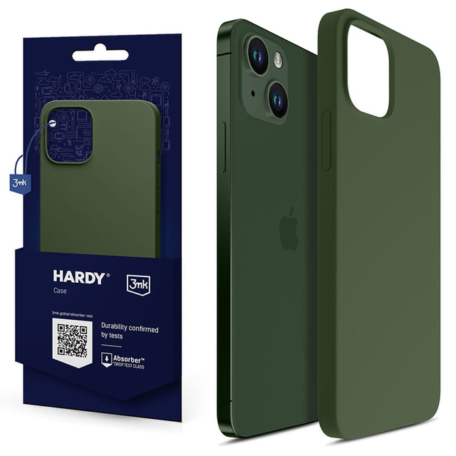 Етуй на телефон 3mk до Apple iPhone 13 Hardy Silicone MagCase Alphine Green