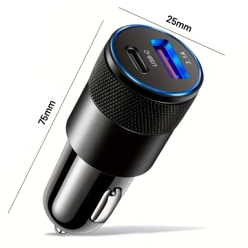 Alogy Car Charger USB-C Type C USB 3.1A Black