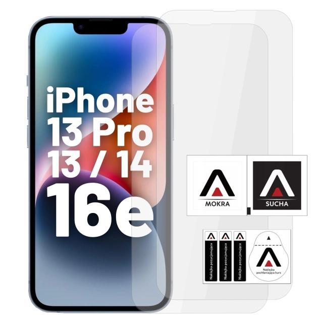 2x tvrdené sklo Alogy na displej pre Apple iPhone 13/13 Pro / 14
