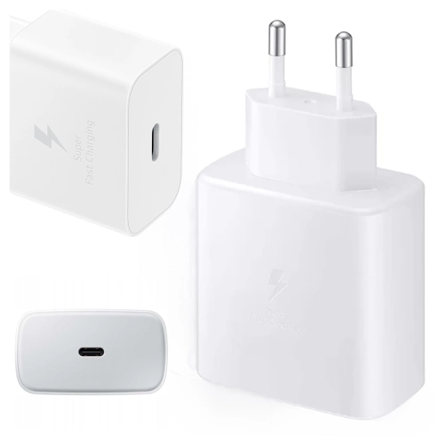 Ładowarka Sieciowa oryginalna Samsung EP-TA845 Szybkie Ładowanie Fast Charge 45W Biała