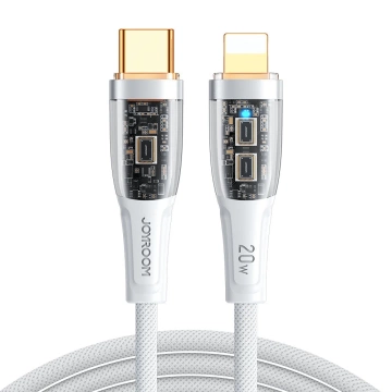 Joyroom Schnellladekabel mit Smart Switch USB-C - Lightning 20W 1,2m weiß (S-CL020A3)