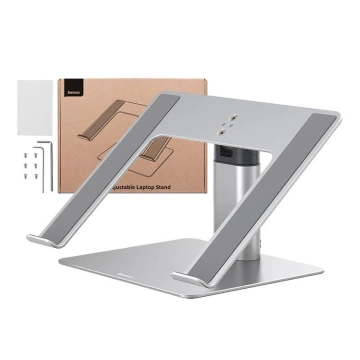 Baseus 11-17" laptop stand, adjustable (silver)