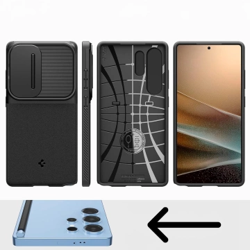 Чохол для Samsung Galaxy S25 Ultra Black Spigen Optic Armor