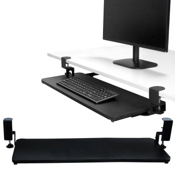 Alogy Desk Mount držiak myši a klávesnice, stojan, čierny