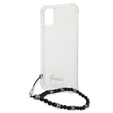 Guess GUHCP12LKPSBK iPhone 12 Pro Max 6,7" průhledný pevný obal Black Pearl